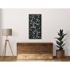 Holzpaneel KLETTERBLUMEN (Bildabmessungen 31,5 x 15,5 cm, Bildfarbe Grau)