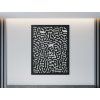 Minimalistisches Bild LABYRINTH (Bildabmessungen 42,5 x 32,5 cm, Bildfarbe Grau)