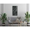 Modernes Wandbild WELLEN (Bildabmessungen 31,5 x 15,5 cm, Bildfarbe Grau)