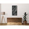 Modernes Wandbild WELLEN (Bildabmessungen 31,5 x 15,5 cm, Bildfarbe Grau)