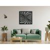Abstraktes Wandbild TRICHTER (Bildabmessungen 22,5 x 22,5 cm, Bildfarbe Grau)