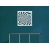 Abstraktes Wandbild TRICHTER (Bildabmessungen 22,5 x 22,5 cm, Bildfarbe Grau)