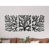 3-teiliges Wandbild BAUM (Bildabmessungen 82 x 200 cm, Bildfarbe Grau)