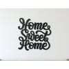 Wandsticker Home Sweet Home (Bildabmessungen 40 x 40,5 cm, Bildfarbe Grau)