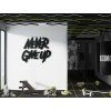 Holzsticker Never give up (Bildabmessungen 36 x 40 cm, Bildfarbe Grau)