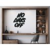 Holzaufschrift für die Wand No days off