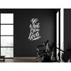 Wandsticker Do what you love (Bildabmessungen 41,5 x 24 cm, Bildfarbe Grau)