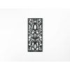 Wandtafel EXOTISCHE BLUMEN (Bildabmessungen 133 x 57 cm, Bildfarbe Grau)