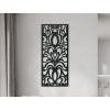 Wandtafel EXOTISCHE BLUMEN (Bildabmessungen 133 x 57 cm, Bildfarbe Grau)