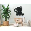 Wandsticker für Kinder KLEINER ELEFANT (Bildabmessungen 31,5 x 33,5 cm, Bildfarbe Grau)