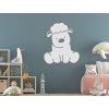 Holzsticker fürs Kinderzimmer KLEINES SCHAF