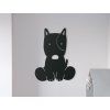 Kindersticker KLEINER HUND (Bildabmessungen 31,5 x 24 cm, Bildfarbe Grau)