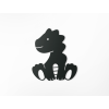 Kindersticker DRACHE (Bildabmessungen 31,5 x 21,5 cm, Bildfarbe Grau)