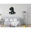 Kindersticker DRACHE (Bildabmessungen 31,5 x 21,5 cm, Bildfarbe Grau)
