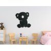 Wandsticker für Kinder KOALA (Bildabmessungen 31,5 x 30,5 cm, Bildfarbe Grau)