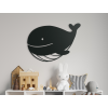 Kindersticker WALFISCH (Bildabmessungen 26,5 x 31,5 cm, Bildfarbe Grau)