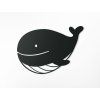 Kindersticker WALFISCH (Bildabmessungen 26,5 x 31,5 cm, Bildfarbe Grau)