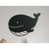 Kindersticker WALFISCH (Bildabmessungen 26,5 x 31,5 cm, Bildfarbe Grau)