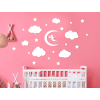Set aus Kinderstickern FEE IN DEN WOLKEN (23 Stück) (Bildfarbe Grau)
