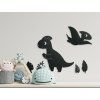 Kindersticker-Set DINOS (6 Stück) (Bildfarbe Grau)