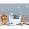 Set mit Kinderstickern KLEINE STERNE (12 Stücke) (Bildfarbe Grau)