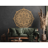 Holzmandala PASSION (Bildabmessungen 84 x 84 cm, Bildfarbe Grau)