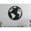 Wandbild GLOBUS (Bildabmessungen 31,5 x 31,5 cm, Bildfarbe Grau)