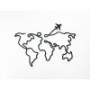 55041 2 minimalistisches bild weltkarte line art