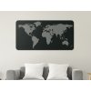 Design-3D-Weltkarte für die Wand