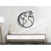 Designsticker REISE UM DIE WELT (Bildabmessungen 29,5 x 27,5 cm, Bildfarbe Grau)