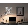 Wandbild Yorkshire Terrier (Bildabmessungen 27,5 x 31,5 cm, Bildfarbe Grau)