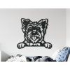 Wandbild Yorkshire Terrier (Bildabmessungen 27,5 x 31,5 cm, Bildfarbe Grau)