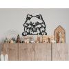 Holzsticker ZWERGSPITZ (Bildabmessungen 27,5 x 31,5 cm, Bildfarbe Grau)