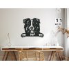 Holzbild Border Collie