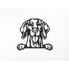 3D-Wandsticker WEIMARANER (Bildabmessungen 28 x 31,5 cm, Bildfarbe Grau)