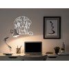 3D-Wandsticker WEIMARANER (Bildabmessungen 28 x 31,5 cm, Bildfarbe Grau)