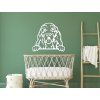 Wandsticker Englischer Cockerspaniel (Bildabmessungen 27,5 x 31,5 cm, Bildfarbe Grau)