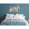 Designfotorahmen für die Wand LIEBE (Bildfarbe Grau)