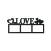 Fotorahmen mit Herzen LOVE (Bildfarbe Grau)