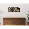 Fotorahmen mit Herzen LOVE (Bildfarbe Grau)