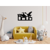Kinderfotorahmen für die Wand (Bildfarbe Grau)