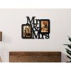 Fotorahmen für die Wand Herr & Frau (Bildfarbe Grau)