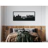 Bild Amsterdam (Bildabmessungen 25,5 x 62 cm, Bildfarbe Grau)