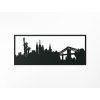 Bild New York (Bildabmessungen 25,5 x 62 cm, Bildfarbe Grau)