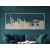 Bild New York (Bildabmessungen 25,5 x 62 cm, Bildfarbe Grau)