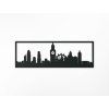 Panoramabild London (Bildabmessungen 20,5 x 62 cm, Bildfarbe Grau)