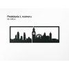 Panoramabild London (Bildabmessungen 20,5 x 62 cm, Bildfarbe Grau)