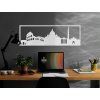 Panoramabild Rom (Bildabmessungen 20,5 x 62 cm, Bildfarbe Grau)