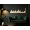 Panoramabild Amsterdam (Bildabmessungen 20,5 x 62 cm, Bildfarbe Grau)