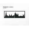 Panoramabild Amsterdam (Bildabmessungen 20,5 x 62 cm, Bildfarbe Grau)